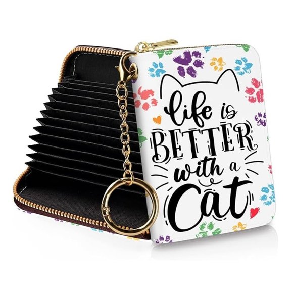 Cat Paw Credit Card Holder RFID Wallet - Picture 1 of 5